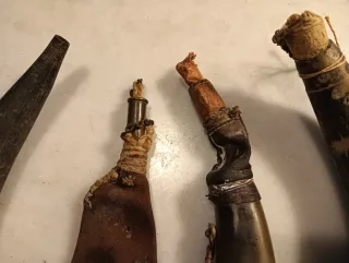 4 Polvoreras Antiguas de Cuerno