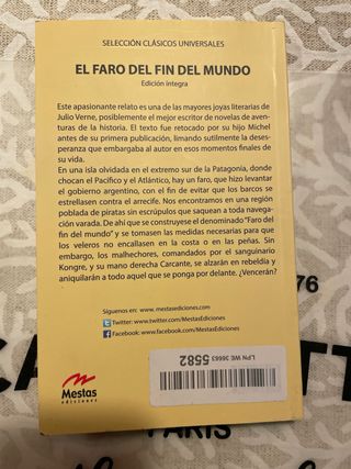 Libro El faro del fin del mundo