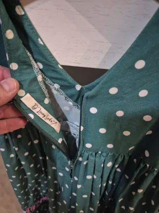 Trajes de flamenca niña verde y rosa