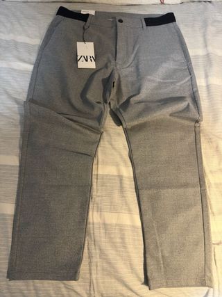 Pantalón chino Zara gris talla L