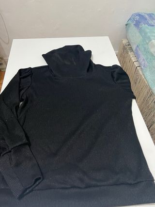Sudadera cuello alto MIRIAM G. Mujer/Hombre Negra