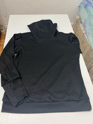 Sudadera cuello alto MIRIAM G. Mujer/Hombre Negra