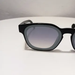 Occhiali da sole Moncler ML0107 neri specchiati