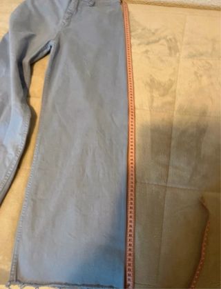 Pantalón Culotte Stradivarius Azul Desgastado