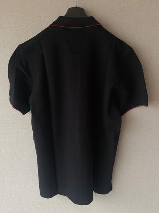 Polo Carolina Herrera Algodão Texturizado Preto XL