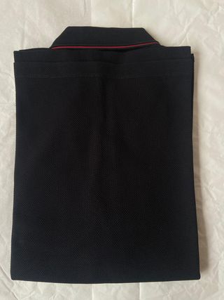 Polo Carolina Herrera Algodão Texturizado Preto XL