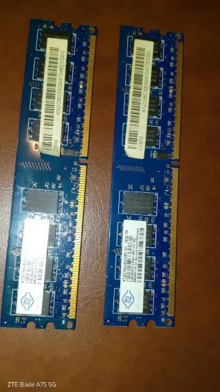 2 Tarjetas RAM 2GB DDR3