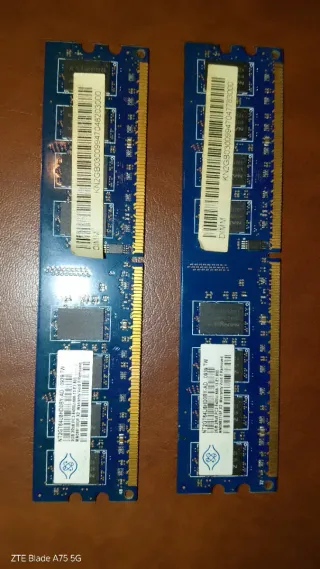 2 Tarjetas RAM 2GB DDR3