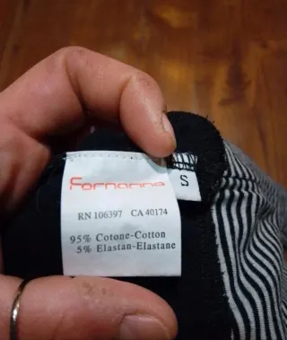 Top vintage Fornarina nero e grigio
