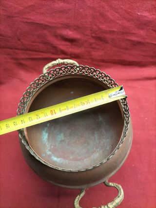 Floreira Cobre Antiga Estilo Francês