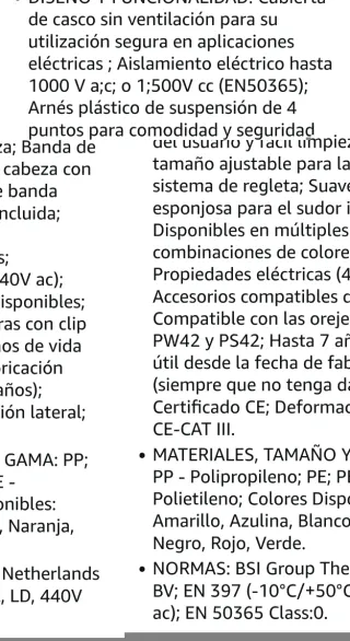 4 Cascos Seguridad Portwest Negros 55-62cm