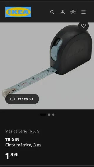 Cinta métrica 3m TRIXIG de Ikea