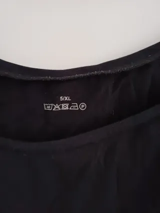 Canotta donna nera taglia 5XL