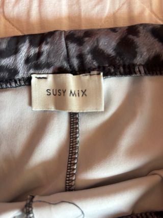 Leggings maculato grigio Susy Mix Tg. Unica