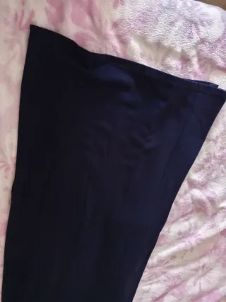 Vestido azul con flecos