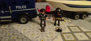 Playmobil 5187. City Action Camión Policía y Lanch