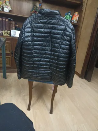 Cazadora polipiel negra Talla L