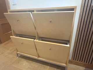 Mueble zapatero de madera