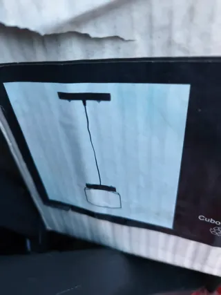 Lampada Tiffany in Vetro e Legno