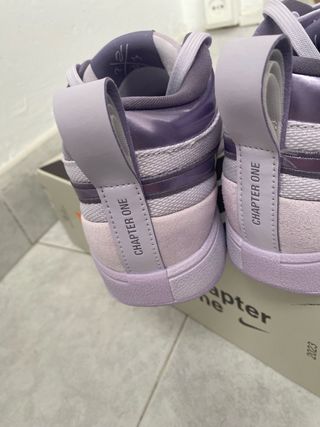 Zapatillas Nike Baloncesto Moradas Blancas Nuevas