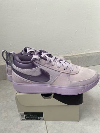 Zapatillas Nike Baloncesto Moradas Blancas Nuevas