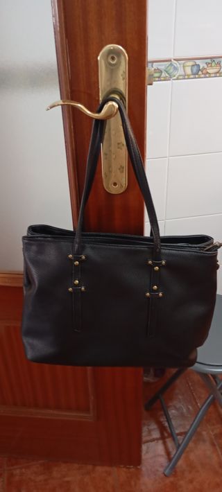 Bolso de mano negro mujer