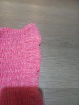 Top niña rosa volantes verano