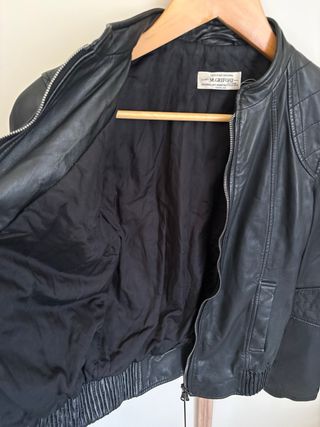 Giacca Vera Pelle Nera