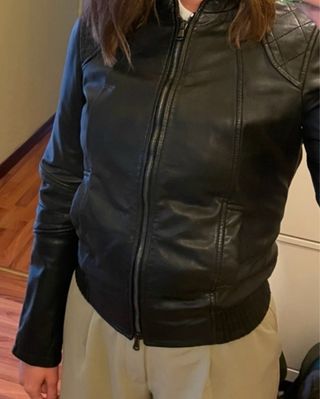 Giacca Vera Pelle Nera