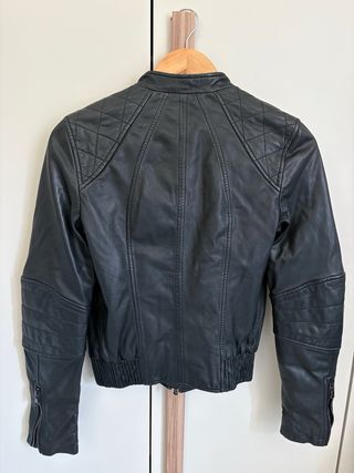 Giacca Vera Pelle Nera