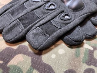 Guantes tácticos negros con protección talla M