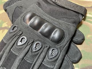 Guantes tácticos negros con protección talla M