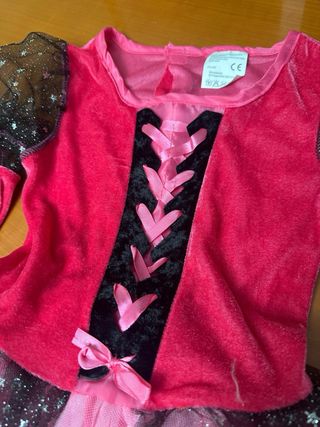 Disfraz Bruja Rosa y Negra Talla 9 años