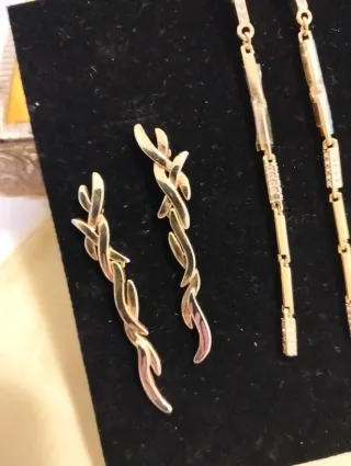 Orecchini pendenti dorati