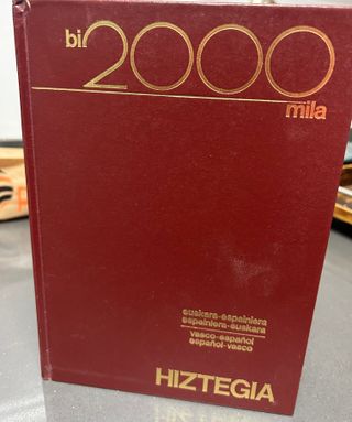 Diccionario euskera-español.