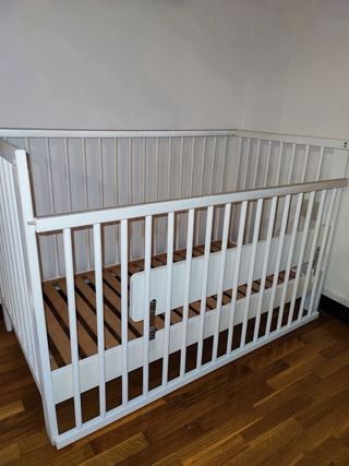 Cuna Ikea Sunvik + Colchón Viscoelástico Urgente