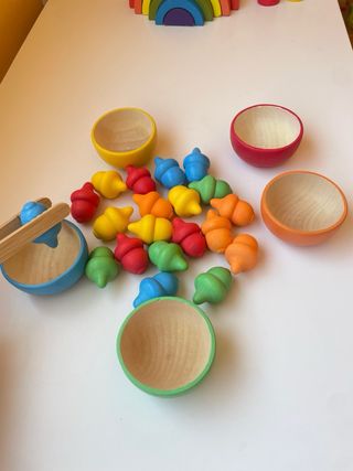 Juego Montessori Bellotas Colores