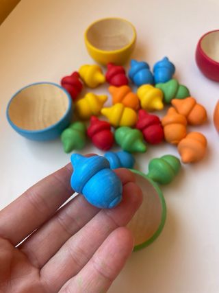 Juego Montessori Bellotas Colores