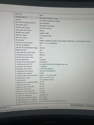 Mini PC Dell OptiPlex 7050 i5-7600 16GB W10 Pro