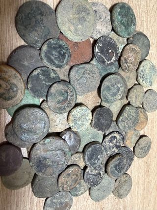 1 chilo di monete romane non pulite