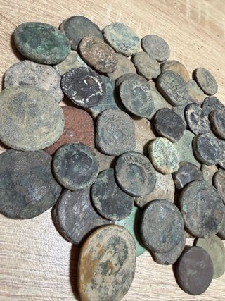 1 chilo di monete romane non pulite