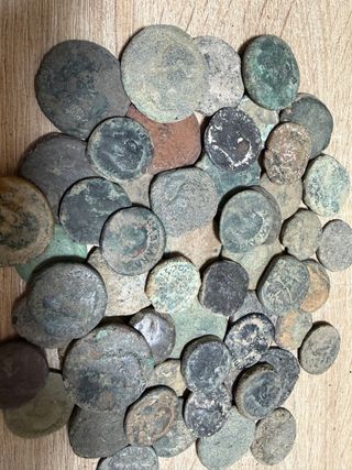 1 chilo di monete romane non pulite