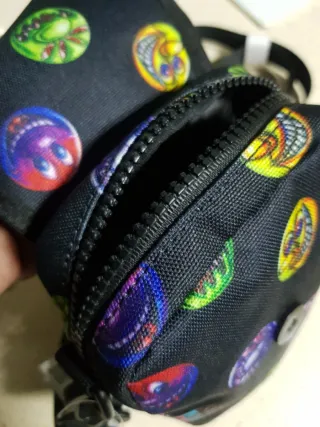 Bolso Pull & Bear Smiley Negro Multicolor