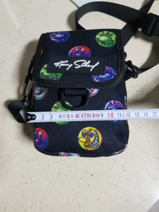 Bolso Pull & Bear Smiley Negro Multicolor