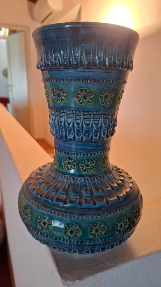 Vaso in ceramica di Aldo Londi per Bitossi, 1960