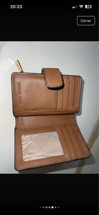 Cartera Michael Kors Beige y Blanca