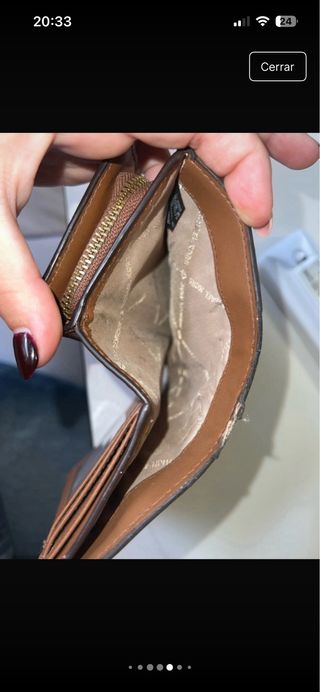 Cartera Michael Kors Beige y Blanca