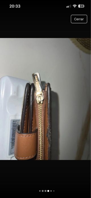 Cartera Michael Kors Beige y Blanca