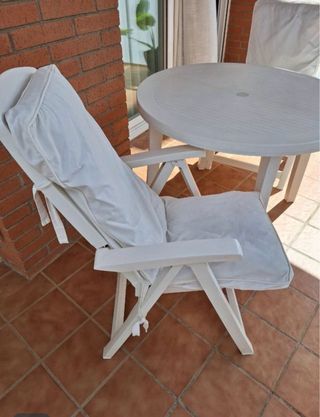 Mesa y 2 Sillas Terraza Exterior