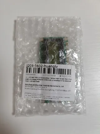 Pantalla LCD 1602A 16x2 para Arduino 5V